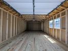 14x24 Single Car Garage interior with 2x8 Kiln Dried After Treatment Flooring